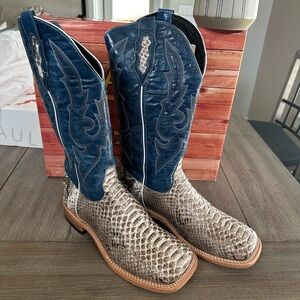 Alfa Western West Python Cowboy Boots Men’s 12D